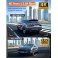 thumbnail image 2 of Dash Cam, 4K+2.5K Full HD Dash Cam Front and Rear, Dash Camera for Cars with Built-in WiFi, 3.16”IPS Screen Dashcam, Night Vision, Loop Recording, G-Sensor, Parking Mode, 2 of 7