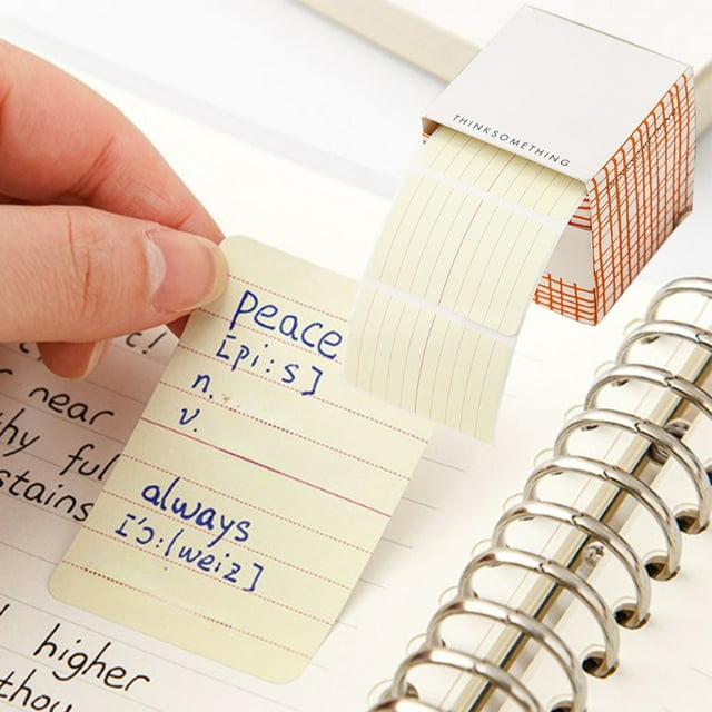 RYRDWP Clearance Glutinous Notes Roll 100/Roll Glutinous Notes Tear-Off Self-Adhesive Ink-Free Office Study Student Notepad Middle School Student Notepad