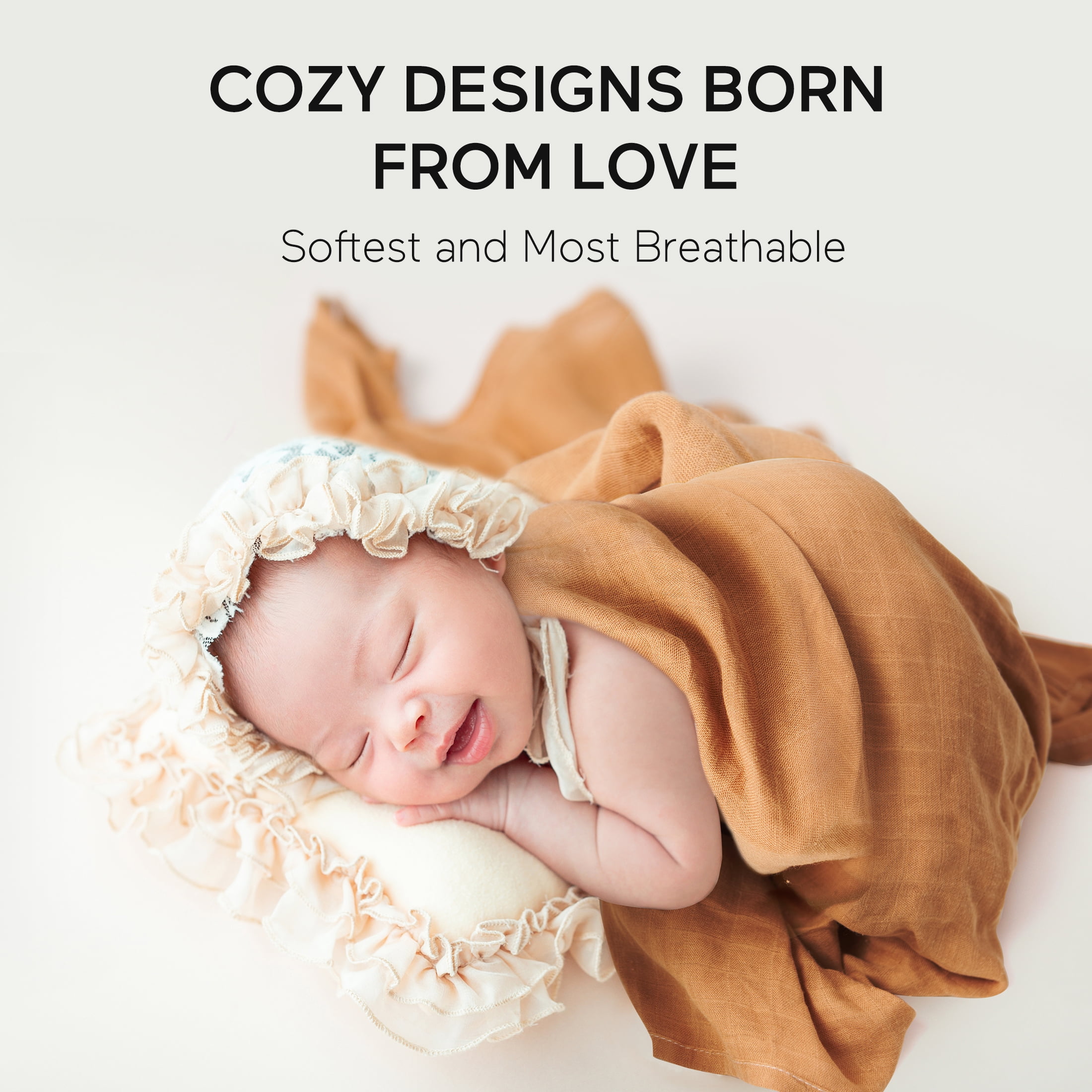 Momcozy Muslin Swaddle Blanket, Toddler Soft Receiving Swaddle 4-Pack, Breathable, Unisex for Boys and Girls