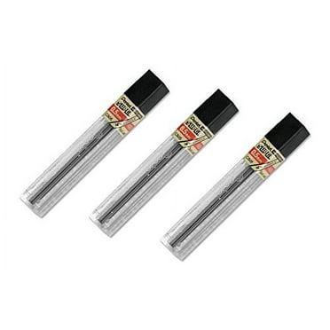 Pentel Lead Refills 0.5mm 4B, Black, 12 Leads per Tube (C505-4B) pack of 3