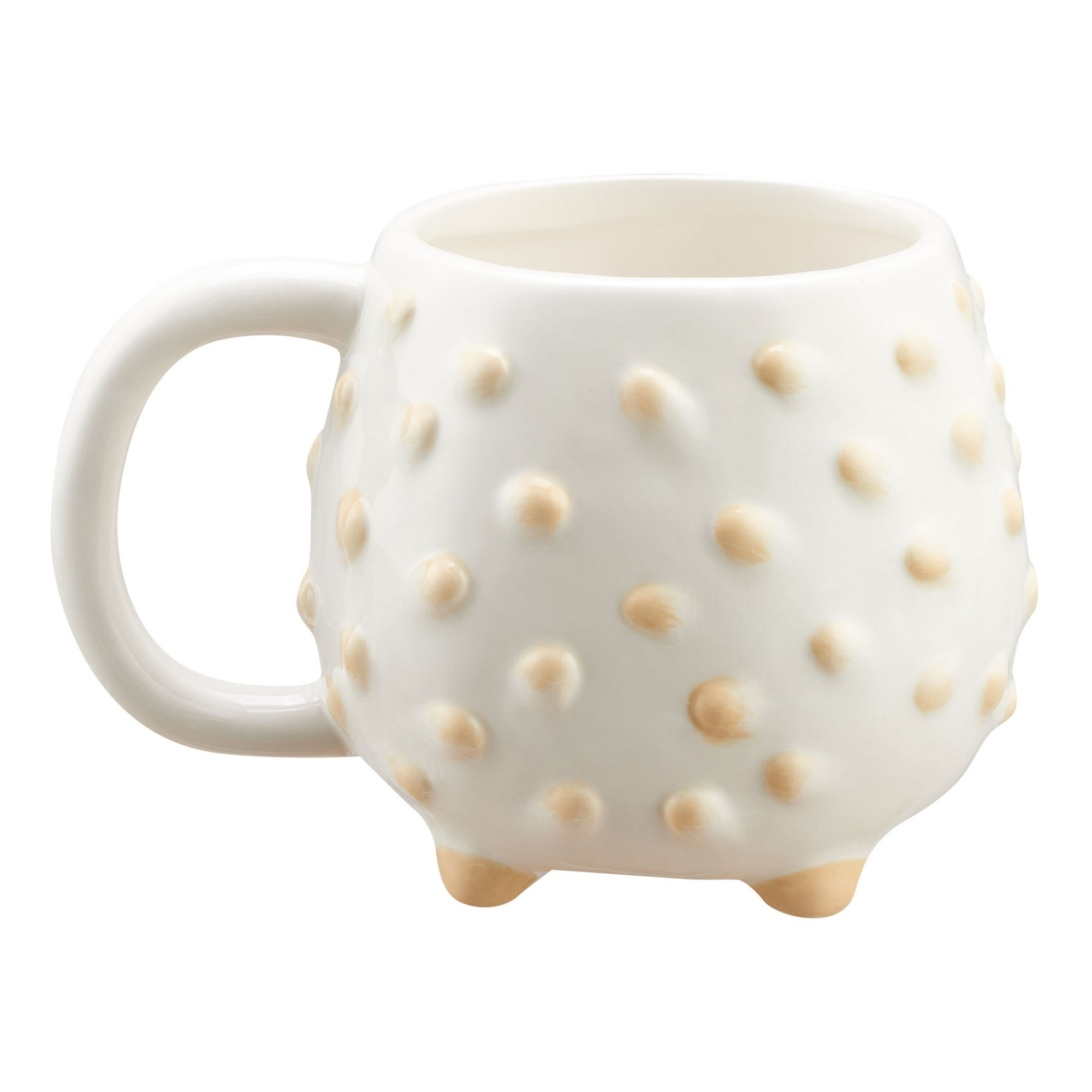 Mainstays White & Beige Porcupine Sculpted Ceramic Mug, 17.25 oz, 1 Piece -  Walmart.ca