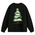 thumbnail image 2 of Ugly Christmas Sweater Women Xmas Tree Pattern Cute Winter Holiday Knit Sweaters Oversized Crewneck Casual Pullover Tops, 2 of 4