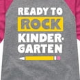 thumbnail image 3 of Instant Message - Ready to Rock Kindergarten - Toddler And Youth Girls Raglan Graphic T-Shirt, 3 of 5