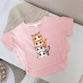 thumbnail image 4 of Tfken Soft Tops For Girls Comfy Daily Wear Holiday Short Sleeve Tees Tshirts Graphic Print T-Shirts Fashion Kids Cute Clothes Size 8-9 Years, 4 of 5