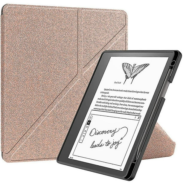 For Kindle Scribe 2022 Cover 10.2 Inch Multi-folding Stand Soft Pu Leather