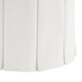 thumbnail image 6 of Rustic Manor Merle Rectangular Linen Slipcover Plywood Vanity Stool, Cream White, 6 of 8