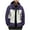 Purple, variant on Men's Waterproof Hooded Rain Jacket - Lightweight Mesh-Lined Windbreaker Anorak for Hiking/Travel (Regular Athletic Fit)