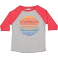 thumbnail image 3 of Inktastic Lake Vibes Distressed Retro Sunset Boys or Girls Toddler T-Shirt, 3 of 5