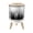 Color 3, variant on Small Trash Can with Lid Autumn Landscape Birch Trees Flowing River Butterflies Field Colorful 1.8 Gallon Dog Proof Trash Can Round Garbage Can Waste Bin Wastebasket for Bathroom Bedroom Living Room