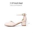 thumbnail image 2 of DREAM PAIRS Kids' Mary Jane Pumps Girls' Low Block Heel Dress Shoes with Hook-and-Loop Strap Comfortable Non-Slip Party Shoes, 2 of 6