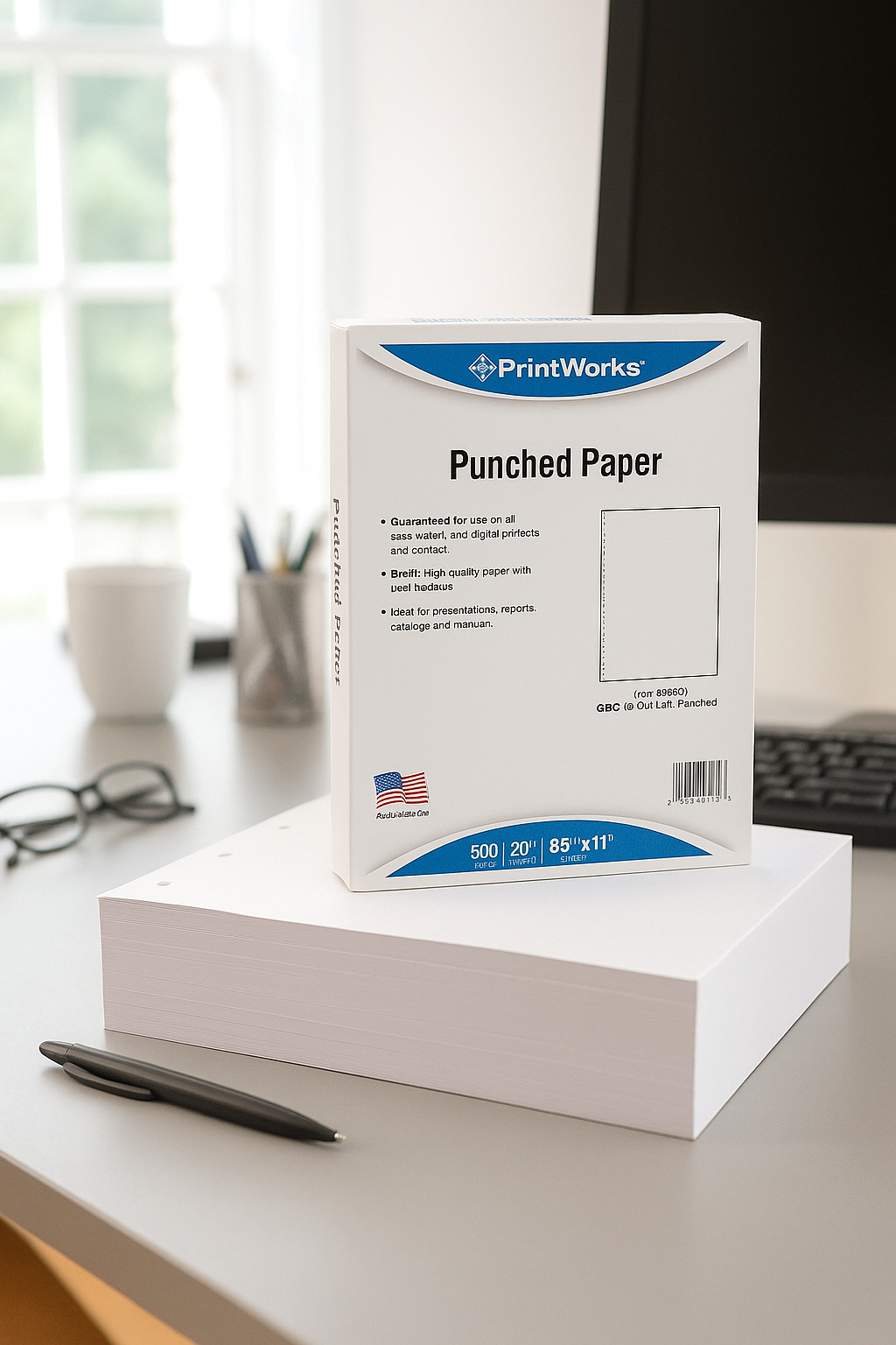 Printworks PAPER GBC PUNCH 20# WE (04328)