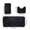 Black2, variant on GFHFHITJ 3 Piece Bathroom Rugs Set, Solid Color Soft Comfortable Non-Slip Thick Bathroom Mat, Absorbent Machine Washable Easy Dry Toilet Mats for Home Decor, Dark