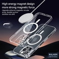 thumbnail image 3 of for iPhone 16 Clear Case with Lens Protector, Compatible with MagSafe Charging, Hard PC Shockproof Military-Grade Drop Protection, Magnetic Phone Case for iPhone 16, Black, 3 of 6