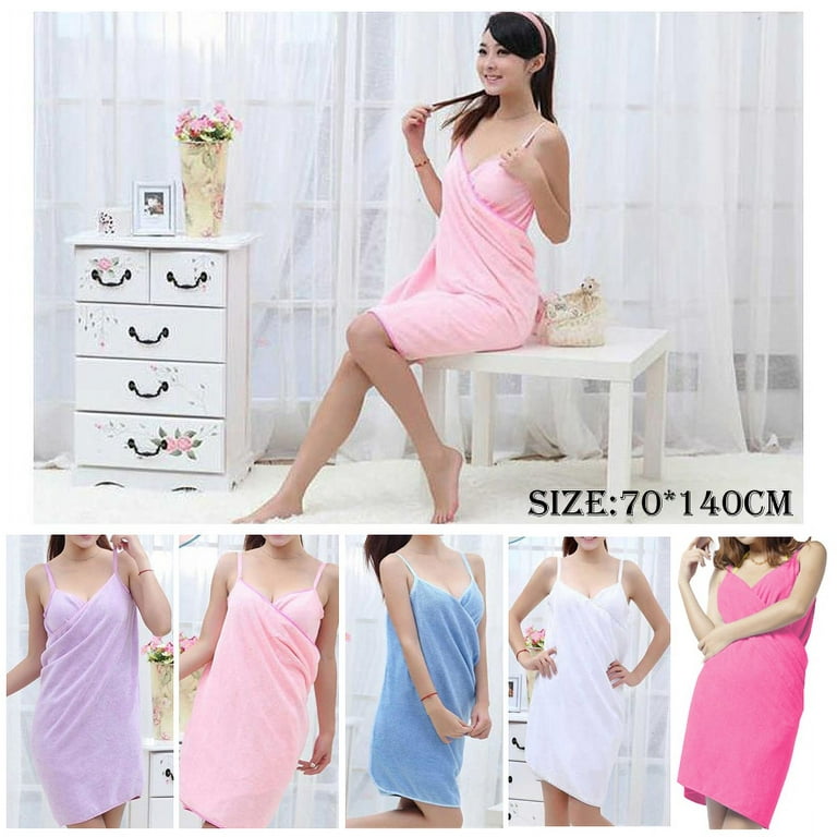 Soft Microfiber Princess Dress Wearable Bath Towel With Boob Tube Top And  Bowknot Robes BWQ977 From Twinsfamily, $6.4
