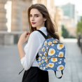 thumbnail image 6 of FORMRS Mini Backpack Purse for Women Quilted Travel Daypack Casual Shoulder Bag, Cute Fried Eggs, 6 of 7