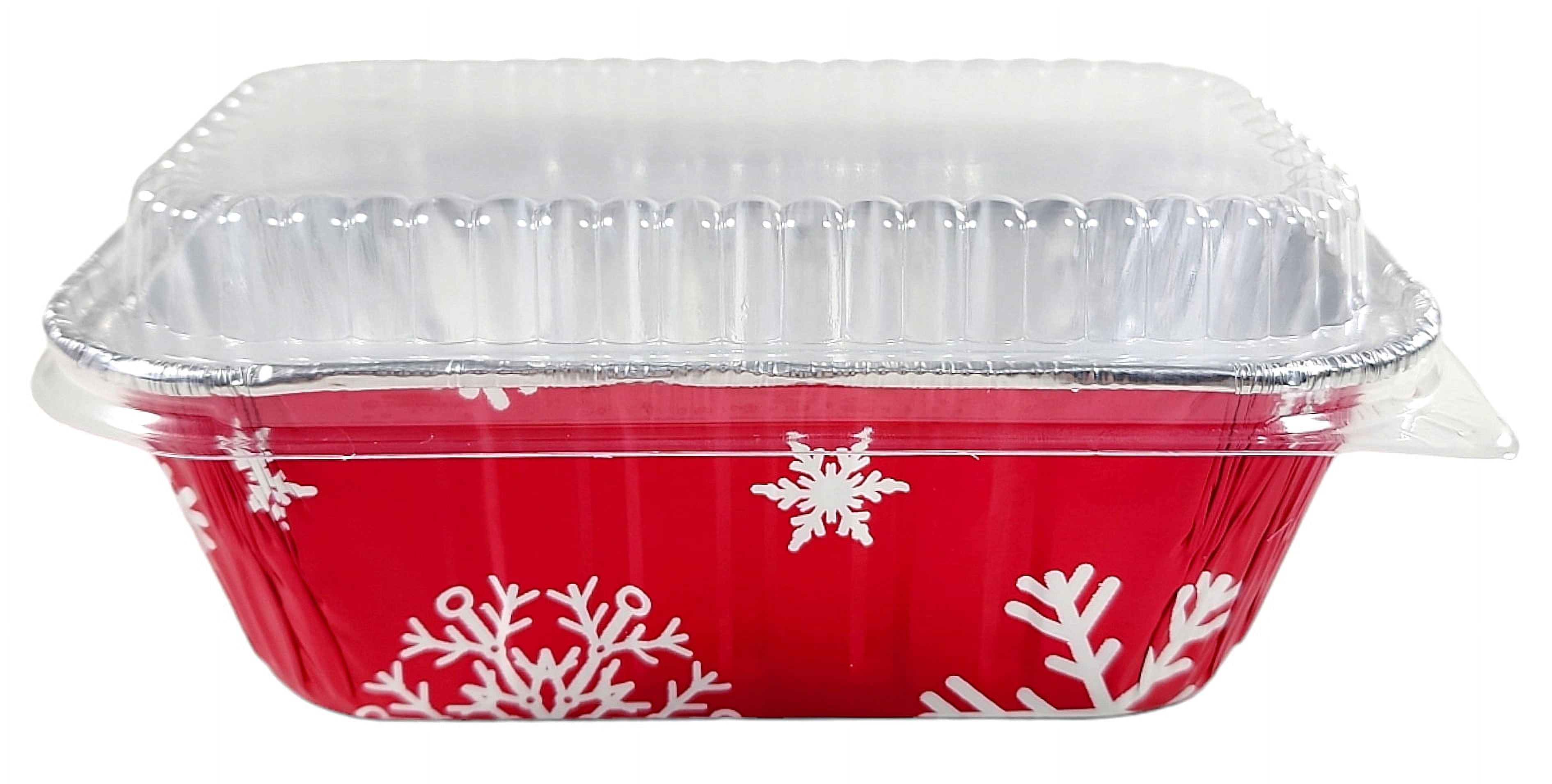 6 Christmas Holiday Holly Disposable Aluminum Baking Pans by Celebrate  It™, 6ct.