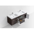 thumbnail image 2 of Eviva Lugano 60" Rosewood Modern Bathroom Vanity Wall Mount with White Integrated Acrylic Double Sink, 2 of 2