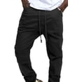 thumbnail image 1 of Pantalones Jogger de Sarga para Hombre VICTORIOUS Negro Talle Grande, 1 of 5