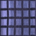 thumbnail image 1 of Ahgly Company Indoor Square Abstract Blue Modern Area Rugs, 8' Square, 1 of 4