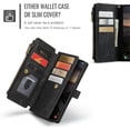 thumbnail image 3 of CaseMe Case for Samsung Galaxy S26+ 5G Wallet Case for Women Men, Fashion Durable PU Leather Magnetic Flip Lanyard Strap Wristlet 10-Card Holder Zipper Wallet Phone Case,Black,For Galaxy S26+ (5G), 3 of 8