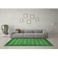thumbnail image 3 of Ahgly Company Indoor Round Abstract Emerald Green Modern Area Rugs, 5' Round, 3 of 4