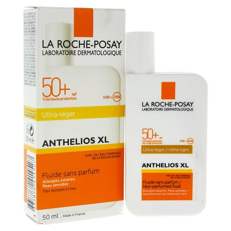Anthelios XL Ultra-Light Non-Perfumed Fluid SPF 50 by La Roche-Posay for Unisex - 1.7 oz