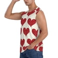 thumbnail image 3 of Bixox Men's Love Printed Shirt Sleeveless Fitness Tank Top-Medium, 3 of 7