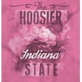 thumbnail image 2 of Indiana Cute State Flower Souvenir Womens Slim Fit Graphic Tee Brisco Brands S, 2 of 3