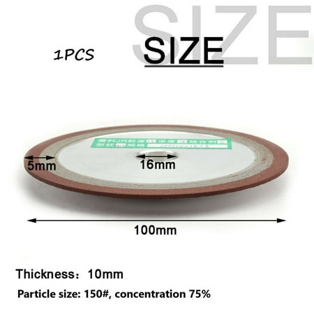 

Diamond Grinding Wheel Grinding PDX Resin Bonded Emery 100*10*16*5mm 1pcs 75%