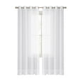 thumbnail image 2 of DONGPAI Sheer Indoor/Outdoor Curtains Patio Waterproof Grommet Top Curtain Voile Sheer Drape, 1 Panel, 2 of 5