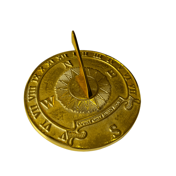 NAUTICALMART Nautical Sundial, Solid Polished Brass, 8.5-Inch Diameter