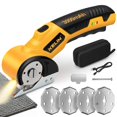 thumbnail image 1 of 2026 New 3000mAh Cordless Electric Scissors, Cardboard Box Cutter with 4 Blades, Safety Lock & LED Light, Storage Box, 300RPM, 4.2V Electric Cutter f, 1 of 9
