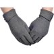 thumbnail image 2 of Guantes de invierno cálidos para mujer, resistentes al viento, con forro grueso y pantalla táctil para teléfono (gris), 2 of 5