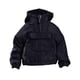 thumbnail image 4 of Sudadera con capucha y bolsillo frontal con figura masculina a escala 1/12 y cremallera de un cuarto Negro, 4 of 9