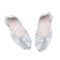 thumbnail image 4 of Zapatos de Danza de Vientre con lentejueas de Brillo Antideslizante para Niñas Plata Zulema  Zapatillas de danza del vientre, 4 of 8