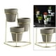 thumbnail image 5 of 3 uds macetas de flores de Metal modernas maceta de mesa florero decorativo soporte de flores de Metal hogar Decoración de oficina Cola Macetas de cerámica en miniatura, 5 of 8