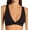 Black, variant on Women's Hanes DHY203 Authentic Triangle Pullover Bralette (Earthen Tan M (D/DD))