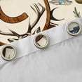 thumbnail image 4 of Castle Fairy Hunting Wood Letter C Black Out Curtains for Boys,Wildlife Deer Curtains Pack of 2 (42x63 Each), 4 of 6