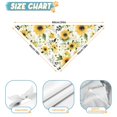 thumbnail image 6 of Dog Bandana 1 Pack,White Green Leaf Flower Sunflower Pattern Bandanas for Dogs,Cat Bandana,Small/ Large Dog Bandana 2 Size,Dog Bandanas Girl Boy, 6 of 6