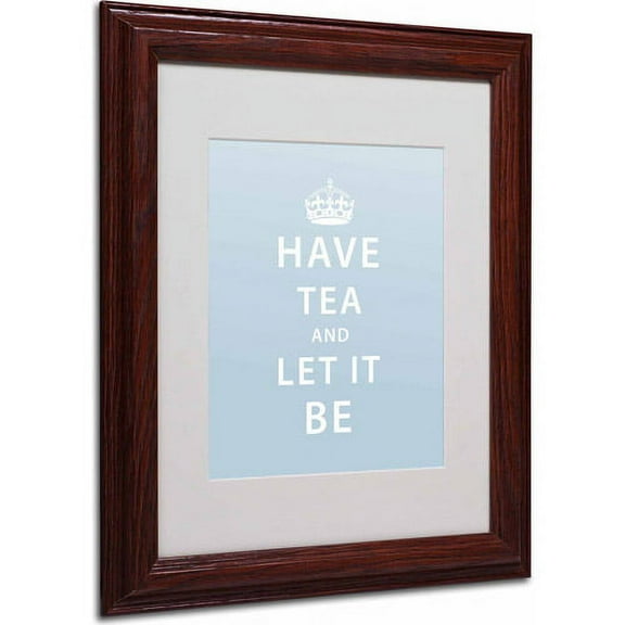 Trademark Fine Art "Have Tea" Canvas Art by Megan Romo, Wood Frame