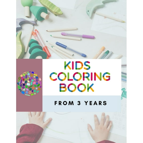 Kids Coloring Book From 3 Years : coloring book for kids, Animals, Fruits, Christmas (Paperback)