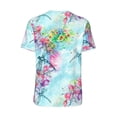 thumbnail image 3 of Balery Dragonfly Floral Baseball Jersey for Men Casual Button Down Shirts Short Sleeve Active Team Sports Uniform-X-Large, 3 of 9