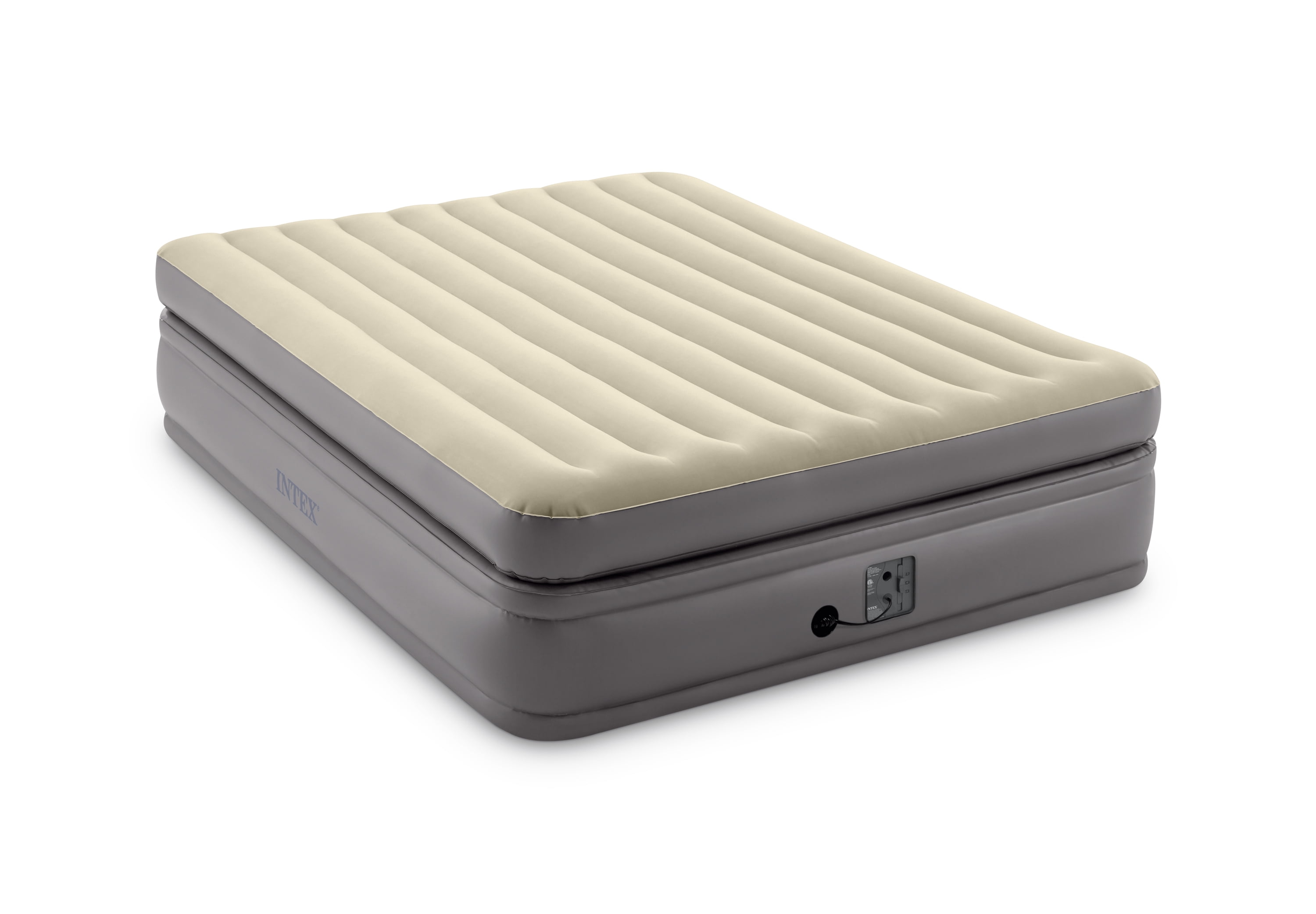 Intex 64163EP Comfort Elevated Portable Airbed with Fiber-Tech Technology, Queen