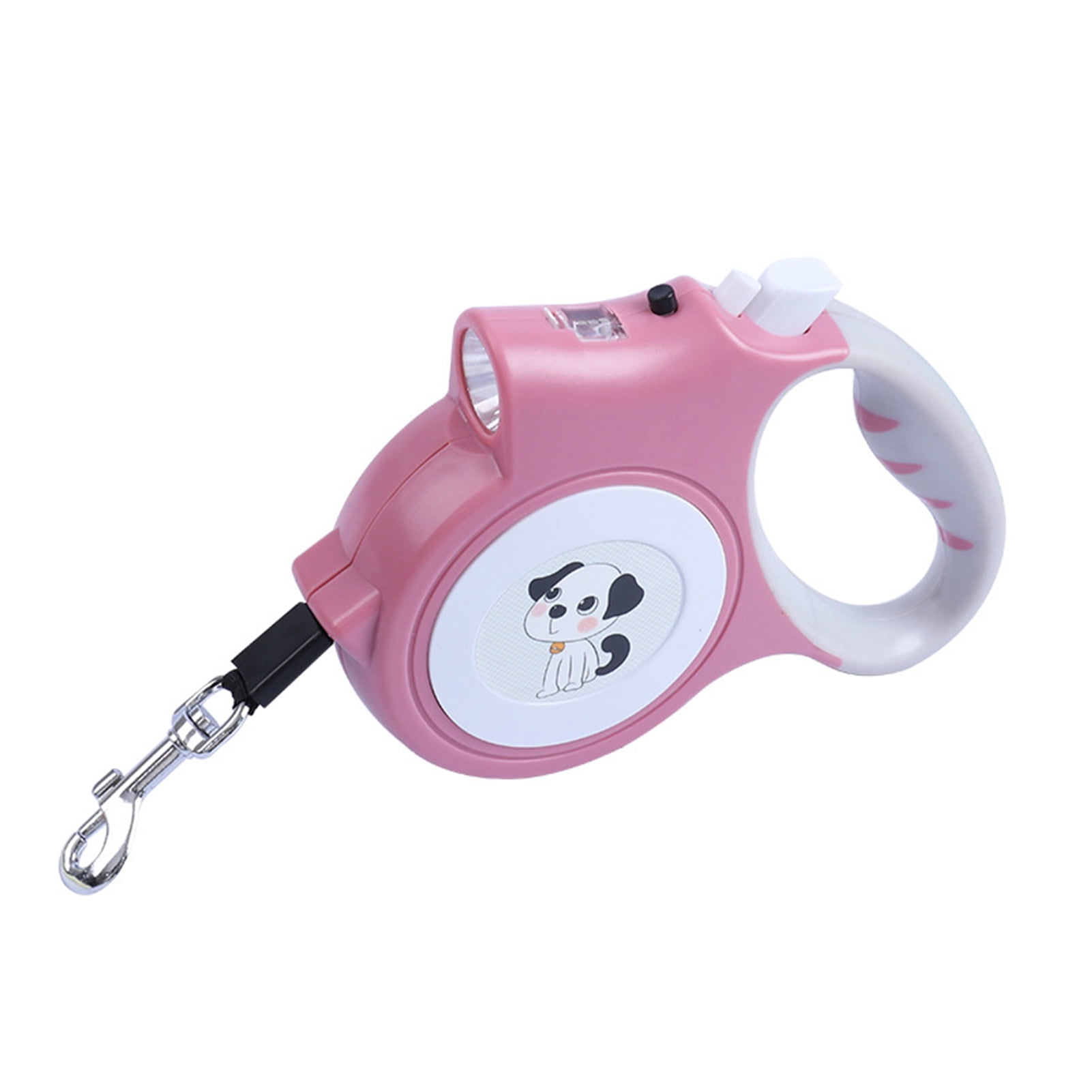 HEVIRGO 5m Retractable Pet Leash with LED Flashlight Ergonomic Handle Adjustable Long Walking