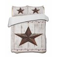thumbnail image 2 of Quilts Twin XL Size, Farmhouse Soft Comforter Bedding Set for Bed, Rustic Brown Country Star Barn Berry Wooden Lightweight Quilted Bedspread with Pillow Cover(2 Pieces) for All Season, 68x98 Inch, 2 of 6