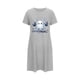 thumbnail image 5 of Camisón corto de talla grande para mujer, camisón de manga corta con estampado de pecho a la moda, camisón para mujer, 5 of 5