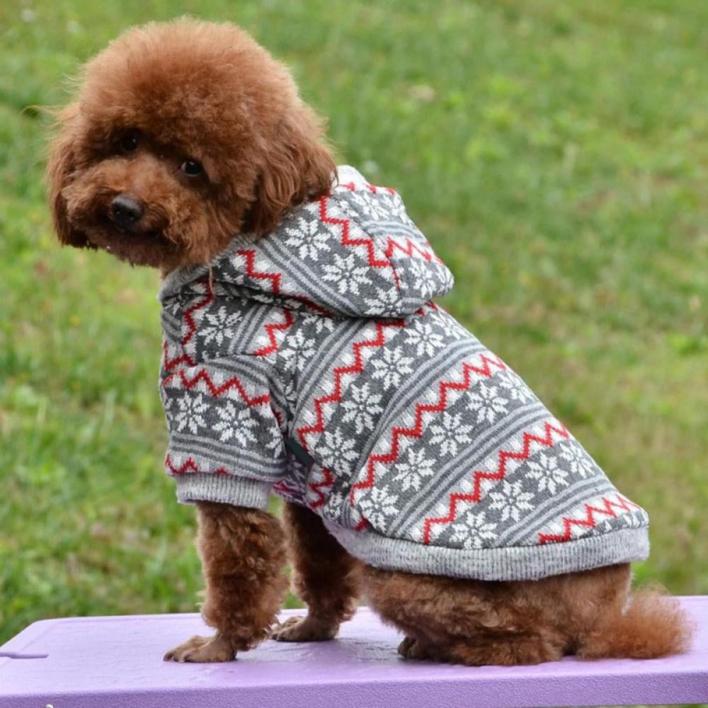 Knitted Dog Sweater Pet Puppy Coat Small Dog Cat Clothes Winter Outerwear XS-L 