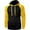 Black/Gold, variant on Men's Heavyweight Premium Pullover Hoodie Two Tone Raglan
