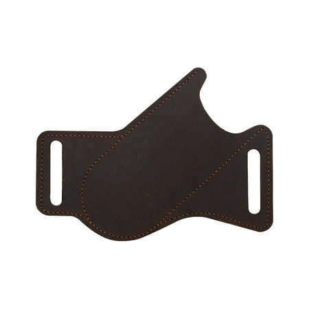 Hiroekza Sports & Outdoors Cowhide Folding Knife Sleeve Waist Hanging Portable Tactics Tool Sleeve Outdoor Folding Knife Pocket Storage Bag Clearance