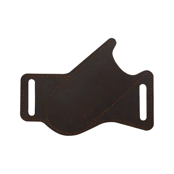 Cowhide Leather Knife Pouch – Waist-Hanging Tactical Tool Sleeve for Folding Knives & Outdoor Gear